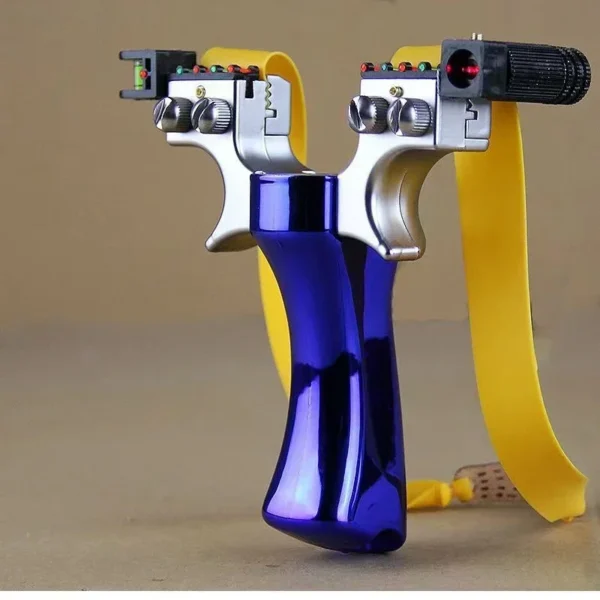 Laser Slingshot Plastic Precision Outdoor Hunting Catapult Resin with Rubber Band for Outdoor Shooting Sports Wrench Accessories