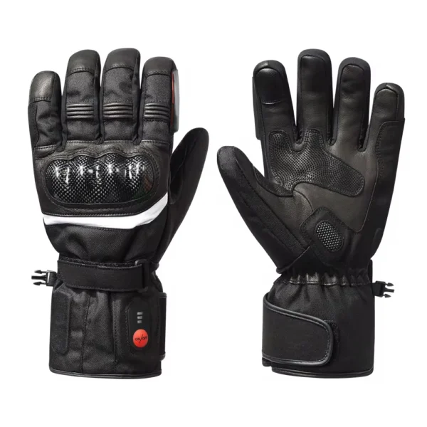 Savior 100% Waterproof Motorcycle Gloves Heated Guantes Motorbike Riding Heating Gloves Touch Screen Gloves Motorcycle Batteries