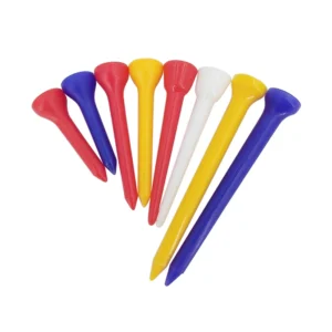 100Pc/Bag Plastic Golf Tees Cup type Colorful Golf Ball Holder Tee Lightweight Durable Golf Training Ball Tee Golf Accessories