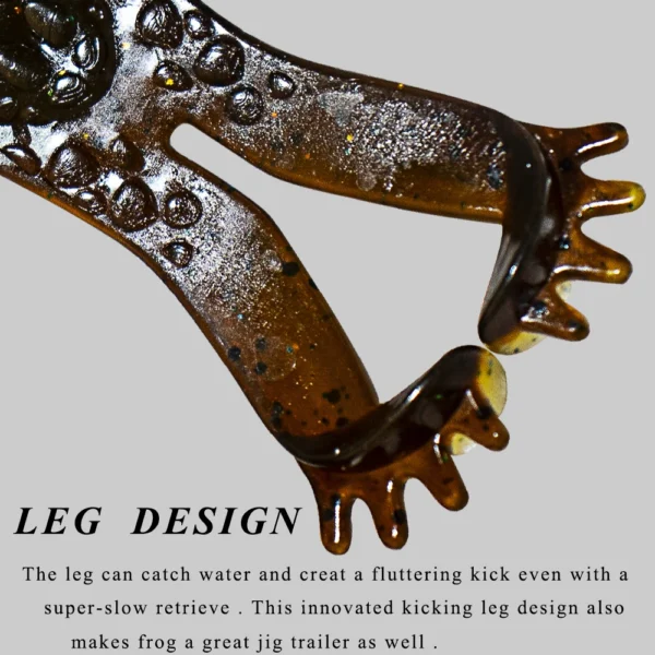 Chan's Huang 3PCS Soft Tube Frog Black Seabass Killer Artificial Snakehead Jig Topwater Bait Soft Frog Fishing Lures 10CM 11.4G