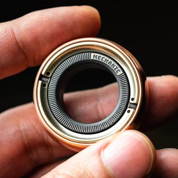 S7ebc5ec329cb4686b366e292f7e2d9b7x.webp LAUTIE EDC Mechanic C Pro Paragraph Finger Ring Copper Zirconium Fingertip Gyroscope Ratchet Magnetic Toys Decompression