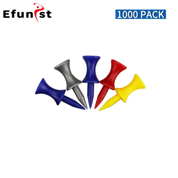 S7f7cff4b1c3248e79ebdaf8b8bafb18ci.webp Golf Tees 50 Pcs 100 Pcs 1000 Pcs Pack Plastic Step Down Golf Tee 31mm 37mm 43mm 51 mm 59mm 70mm Length Golf Ball Tees Drop Ship