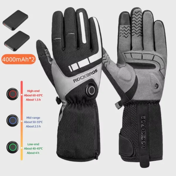 S7fae5b7135a24e59b7ab4c337050afcaV.webp ROCKBROS Heated Skiing Gloves Men Women Winter Motocycle Screen Touch Waterproof Rechargeable 4000mAh Battery Heated Gloves