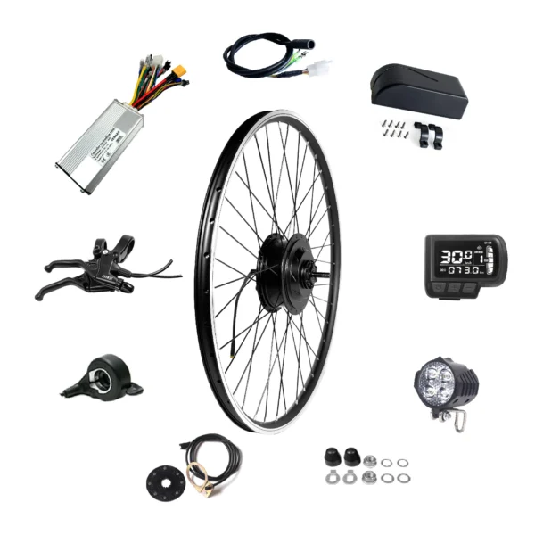 ZEMAKE Electric Bike Conversion Kit 20-29 Inch 700C eBIKE Conversion Kit 36V 48V 500W 1000W Front Rear Bicycle Hub Motor Wheel