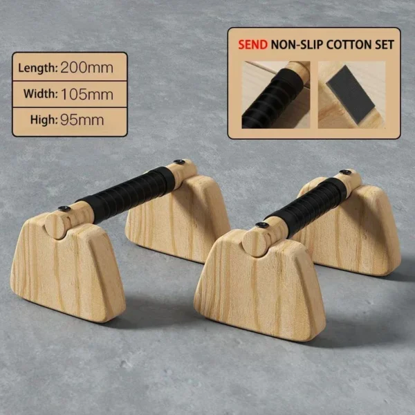 Push Up Russian Stand Wooden Single and Parallel Bars Inverted Stand Practice Solid Wood Strength Training Equipment