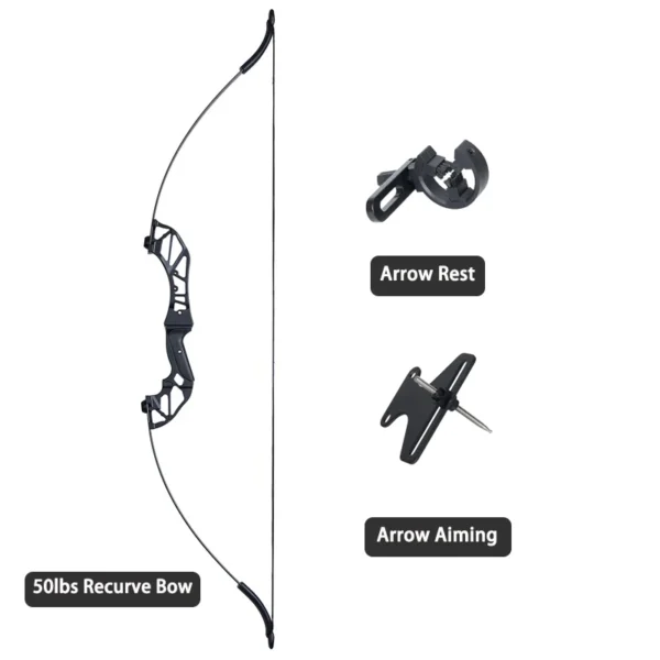 Hunting Bow Take-down Bow for Shooting Archery Recurve Bow with Aiming Point Outdoor Sports Shooting 20/30/40/50lbs