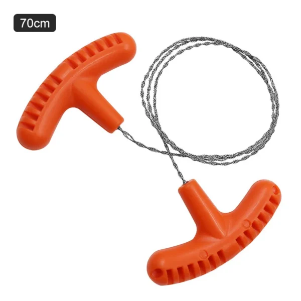 Outdoor Manual Hand Steel Wire Saw Survival Tools Hand Chain Saw Cutter Portable Travel Camping Emergency Gear Steel Wire Kits