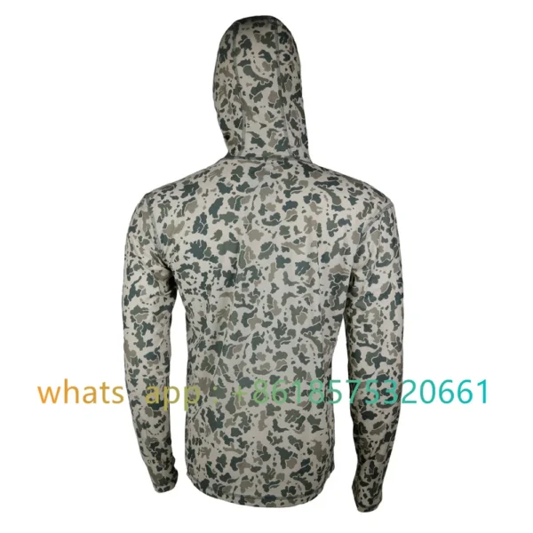 Fishing Hoodie Summer Fishing Clothing Long Sleeve Breathable Fishing Performance Shirt UV Protection Mens Fishing Wear