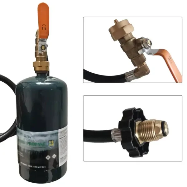 91cm Outdoor Camping Gas Stove Propane Refill Adapter Tank Adaptor Gas Cylinder Filling Gas Adapter Gas Adapter Connection Hose