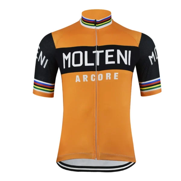 Retro Men's Summer Cycling Jersey Classic Bike Mountain Racing Bicycle Cycling Molteni Clas