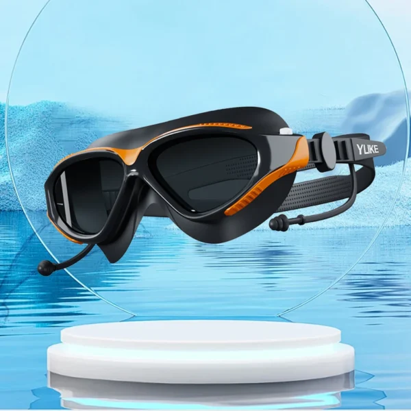 Professional Swimming Goggles HD Waterproof Anti Fog Silicon Swimming Cap Water Racing Sports Equipment for Men Women