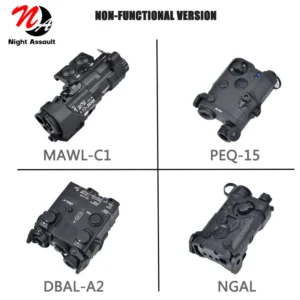 Tactical PEQ NGAL DBAL A2 MAWL C1 Dummy Laser Flashlight Airsoft Weapon Decorative Box No function Battery Case Fit hunting 20mm