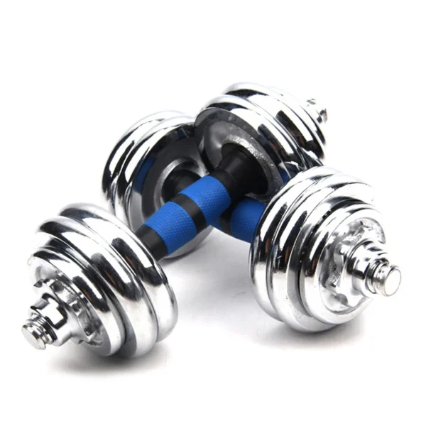S8deb3348be4b46fd8913c0415933ffc7m.webp 15KG Adjustable Weight Dumbbells Fitness Dumbbell Electroplating Weight Bars Gym Dumbbells Barbell Set For Men Body Building Hot
