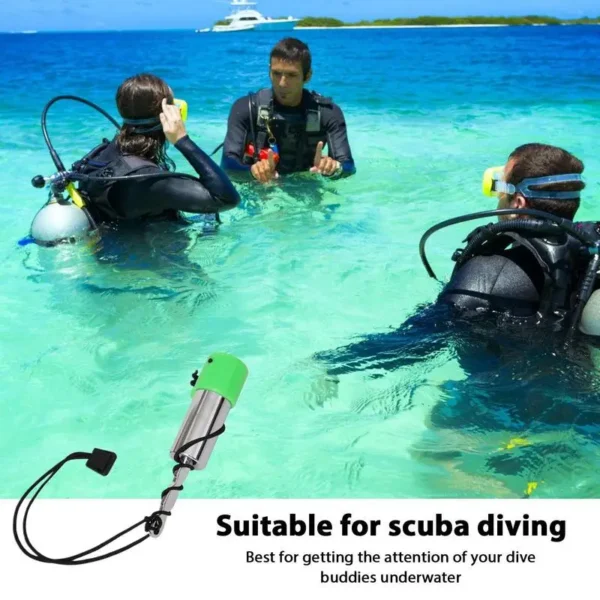 Scuba Noise Maker Scuba Diving Underwater Shaker with Clip Rattle Stick for Scuba Diving Gear Scuba Accessories Noise Maker