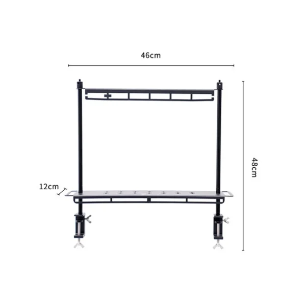 TARKA Lighweight Camping Storage Shelf Aluminum Alloy Detachable Organizer Rack Table Lantern Stand Tableware Organizer Supplies