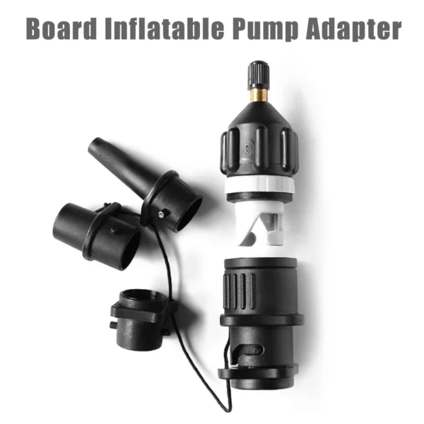 Air Valve Adaptor for SUP Board Inflatable Pump Adapter Paddle Boat Kayak Air Valve Pump Connector Tire Air Compressor Converter