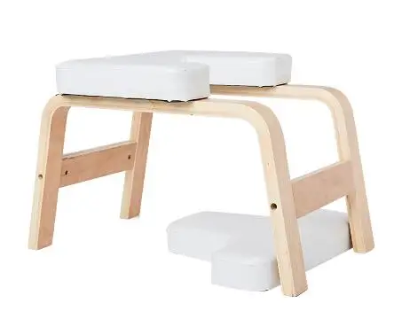 Yoga Headstand Bench, Solid Birch Wood Yoga Inversion Chair, Relieve Fatigue and Shape The Body