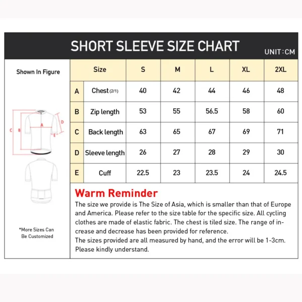 S98a1740d492149cfb1a12da17470554fP-1.webp HISERWA Men Cycling Jersey Short Sleeve Summer Bicycle Jersey Road Bike Cycling Clothing Breathable Pro Team MTB Maillot Shirt