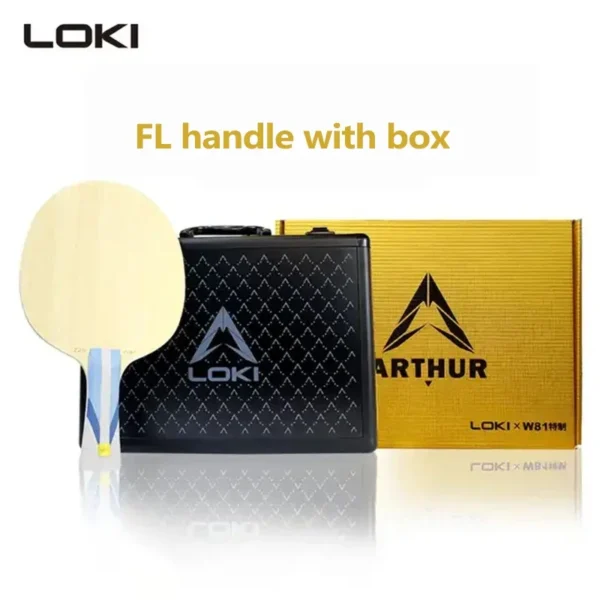 LOKI W81 Golden ALC Table Tennis Blade Professional Outer Blue AL Carbon Ping Pong Paddle Racket for Fast Attack with Loop