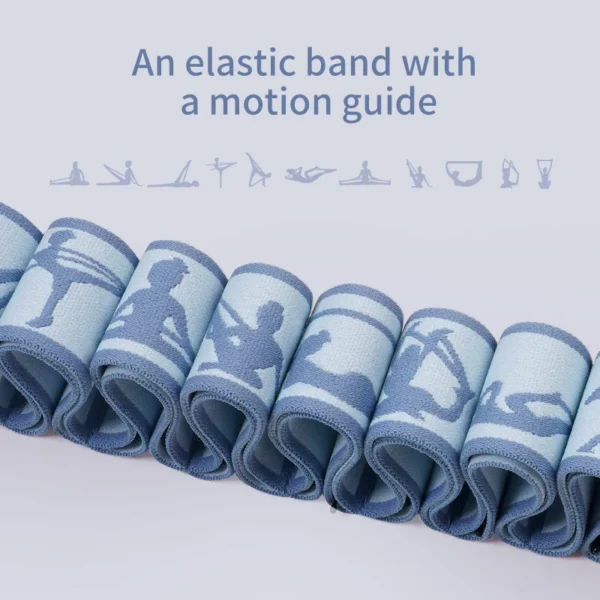 New Elastic Band Can Write the Name Number Segment 8/10/12 Grids Yoga Straps Dance Resistance Belt Exercise Pilates Accessories