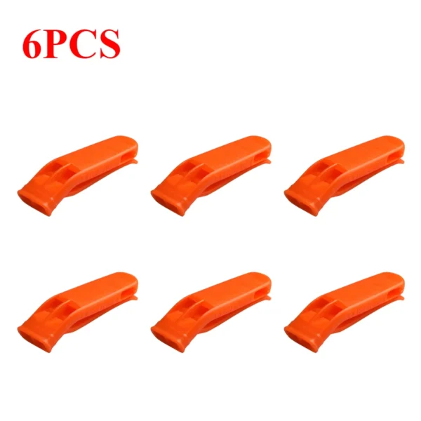 1/2/4/6/10/20pcs Whistle Outdoor Camping Hiking Survival Rescue Emergency Loud Whistle Sport Match Double Pipe Dual Band Whistle
