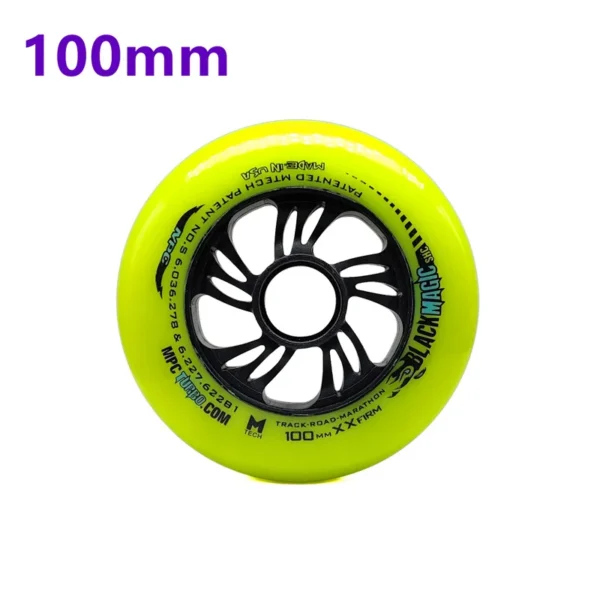 2 Pieces High Elastic MPC Black Magic XXFirm 100mm 110mm Speed Skates Wheel 100 110 86A PU Inline Speed Race Roller Tires Ruedas