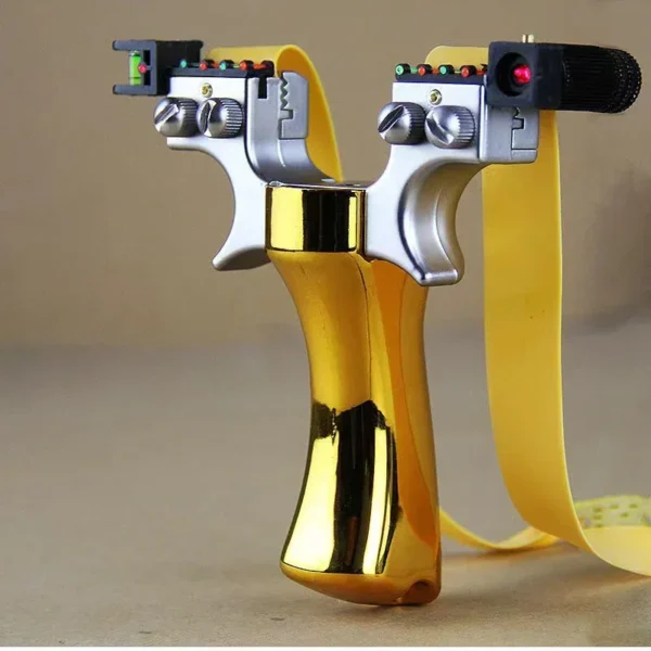 Laser Slingshot Plastic Precision Outdoor Hunting Catapult Resin with Rubber Band for Outdoor Shooting Sports Wrench Accessories