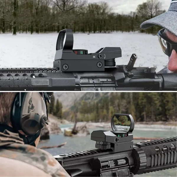 HD101AJ 1X40 HD103 Hunting Red Dot Sight Collection Tactical Optics Reflex Sights Collimator 4 Reticle Red/Green Dot Riflescope