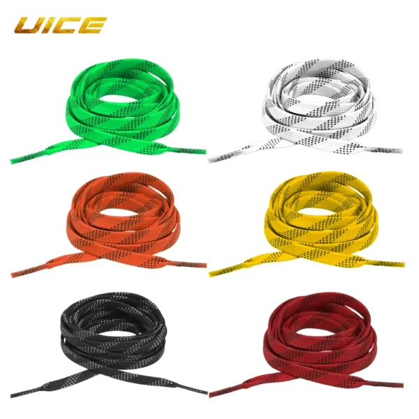 Sa0fa1e44a1ff4bf9853724ad832ad5c2K-1.webp Ice Hockey Skate Laces 84-120inch Box-Packed Hockey Skate Shoe Lacer Dual Layer Braid Reinforced Waxed Tip Hockey Accessories