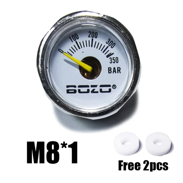 Mini 200bar 350bar Manometer Gauge 1inch 1/8NPT 1/8BSPP M10*1 High Pressure Hand Pump Diving Mountaineering