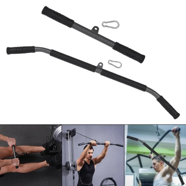 LAT Pull Down Bar Cable Machine Attachment Fitness Straight Bar with Handle for