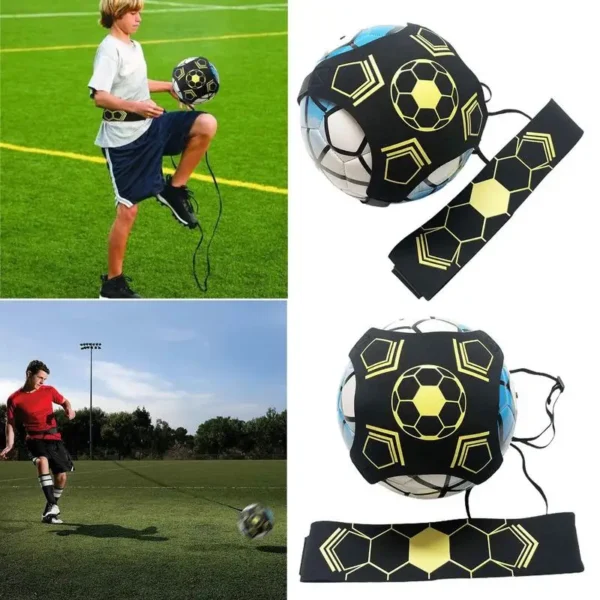 Sa6dd80cecb7747cd8e484610003419b2A.webp Soccer Belt Trainer Hands Free Kick Throw Sole Practice Equipment Football Dribble-up Exercise For Youth Adults Beginners