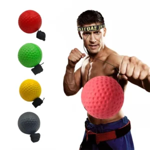 Head-mounted Boxing Speed Ball Training Equipment - Improve Hand Eye Coordination, Reaction Time, and Fitness with this PU Punch