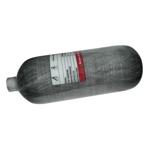 TUXING 2L Mini Diving Tank 4500Psi 300Bar Carbon Fiber Cylinder Scuba High Pressure Air Tanks for Firefighting M18*1.5
