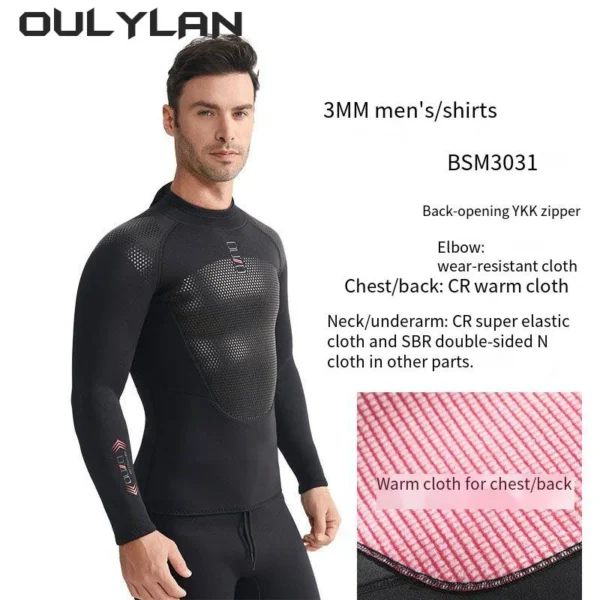 3mm Neoprene Diving Suit For Men Women Quick Drying Surfing Suit Wetsuit Full Snorkeling Scuba Diving Suits One Piece
