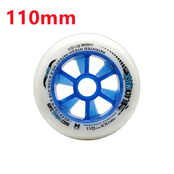 2 Pieces High Elastic MPC Black Magic XXFirm 100mm 110mm Speed Skates Wheel 100 110 86A PU Inline Speed Race Roller Tires Ruedas
