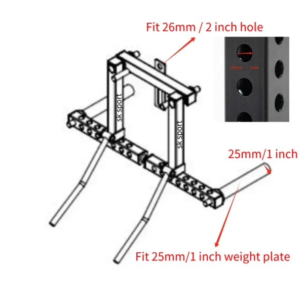 Universal Size, Side Arm Elevation, Chest Clamp Trainer Arm Extension Free Weight, Lateral Direction, Arm Extension