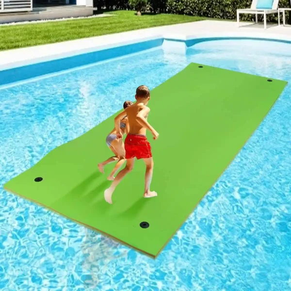 Sb7d32b7a5be24aa28b4b2824fee1a31el.webp 390CM Floating Water Pad Mat Tear-resistant 3-layer Roll-up Floating Island Pool Lake Ocean Swimming Pool Floating Pad Float Mat