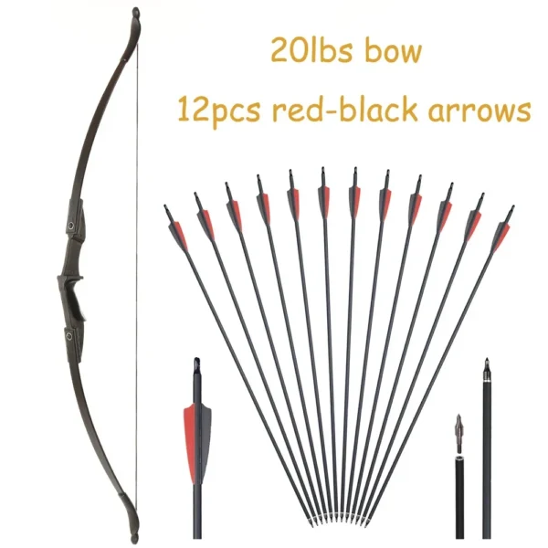 Sb7f451d487be40d18d8f6aaba60bcb60X.webp Archery Recurve Bow for Right/Left-Handed Outdoor Hunting Sports Shooting 57inch 30-40 Ibs Take-down Bow Archery Target