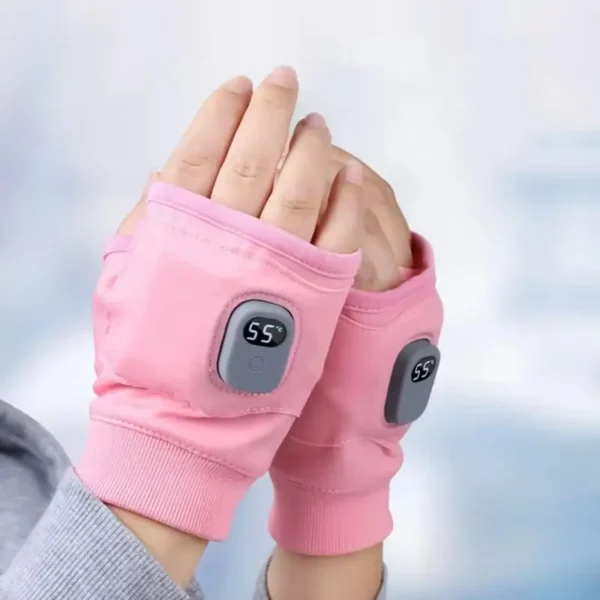 Sb83582e21b9b4443afa6568ceda35d92u.webp Electric USB Rechargeable Heated Gloves Fingerless Winter Hand Warmer Unisex Smart Touchscreen Fast Heating Gloves