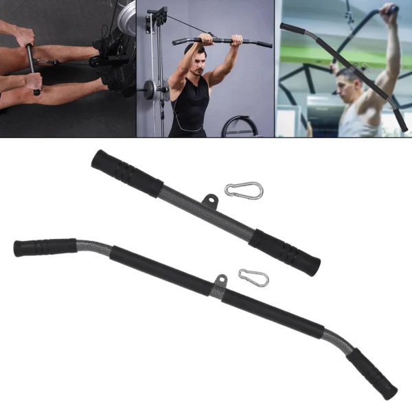 LAT Pull Down Bar Cable Machine Attachment Fitness Straight Bar with Handle for