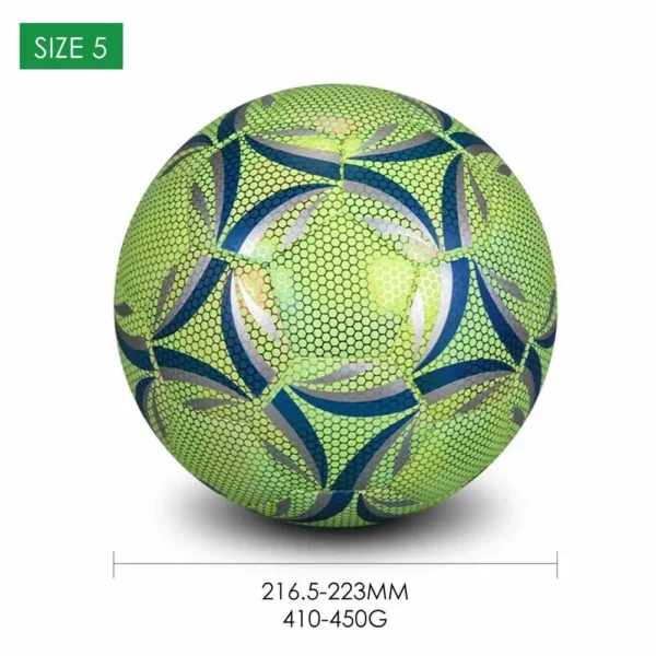 Super Cool Reflective Football Night Glowing Soccer Ball No.5/4 Luminous Football For Soccer Boy Child Bright Football Training