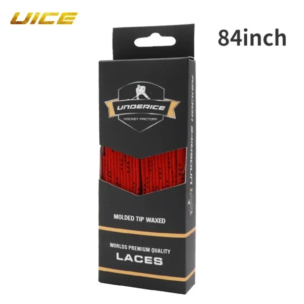 Sbc7df66fa8fc4ea2a7113fc5f2ed1d89d-1.webp Ice Hockey Skate Laces 84-120inch Box-Packed Hockey Skate Shoe Lacer Dual Layer Braid Reinforced Waxed Tip Hockey Accessories