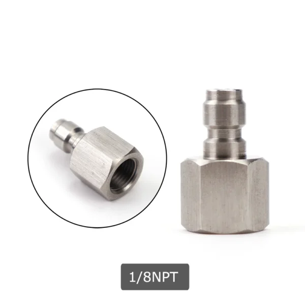 AIR CO2 Foster Quick Disconnect Male/Female Adaptor Fill Nipple Blind Plug | Thread 1/8NPT&1/8BSP&M10*1