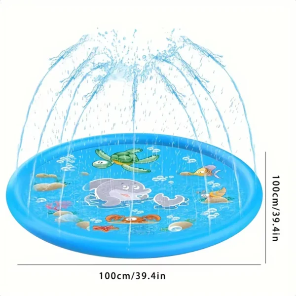 New 1pc Summer outdoor water game toy dolphin spray mat round sprinkler mat,outdoor spray mat,PVC inflatable splash pad,lawn pla