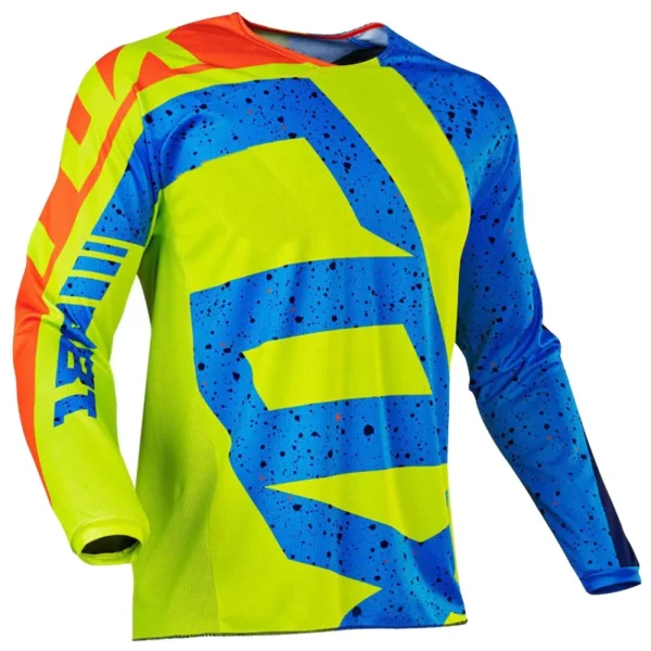 Sc0c81a4bc57f4e908f01546008aae850u-2.webp Men's Long sleeve motocross Cycling Jersey Eoy Downhill Mountain Bike MTB Shirts Offroad DH Motorcycle Motocross Clothing