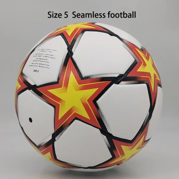 Sc44898ca7ccc43c181d4a52d30f28d6ff.webp Seamless Soccer footy football training ball Size 5 PU Indoor football Match ball outdoor football for men women