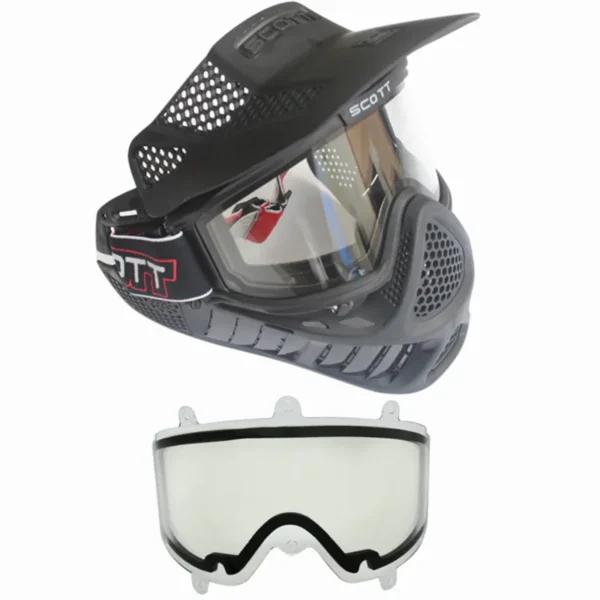 High Strength Paintball Mask or Airsoft Mask with Double Lens Anti Fog Goggle
