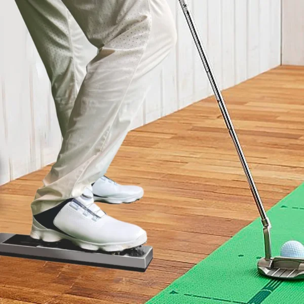 Golf Swing Training Aid Pedal Stainless Steel Golf Swing Trainer Swing Practice Device Golf Gift for Golf Lover Beginner
