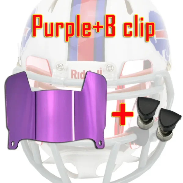 Display Mini Size Football Visor with Clip Unable to wear Mini Football Helmet Visor Insert for Collectors and Builders